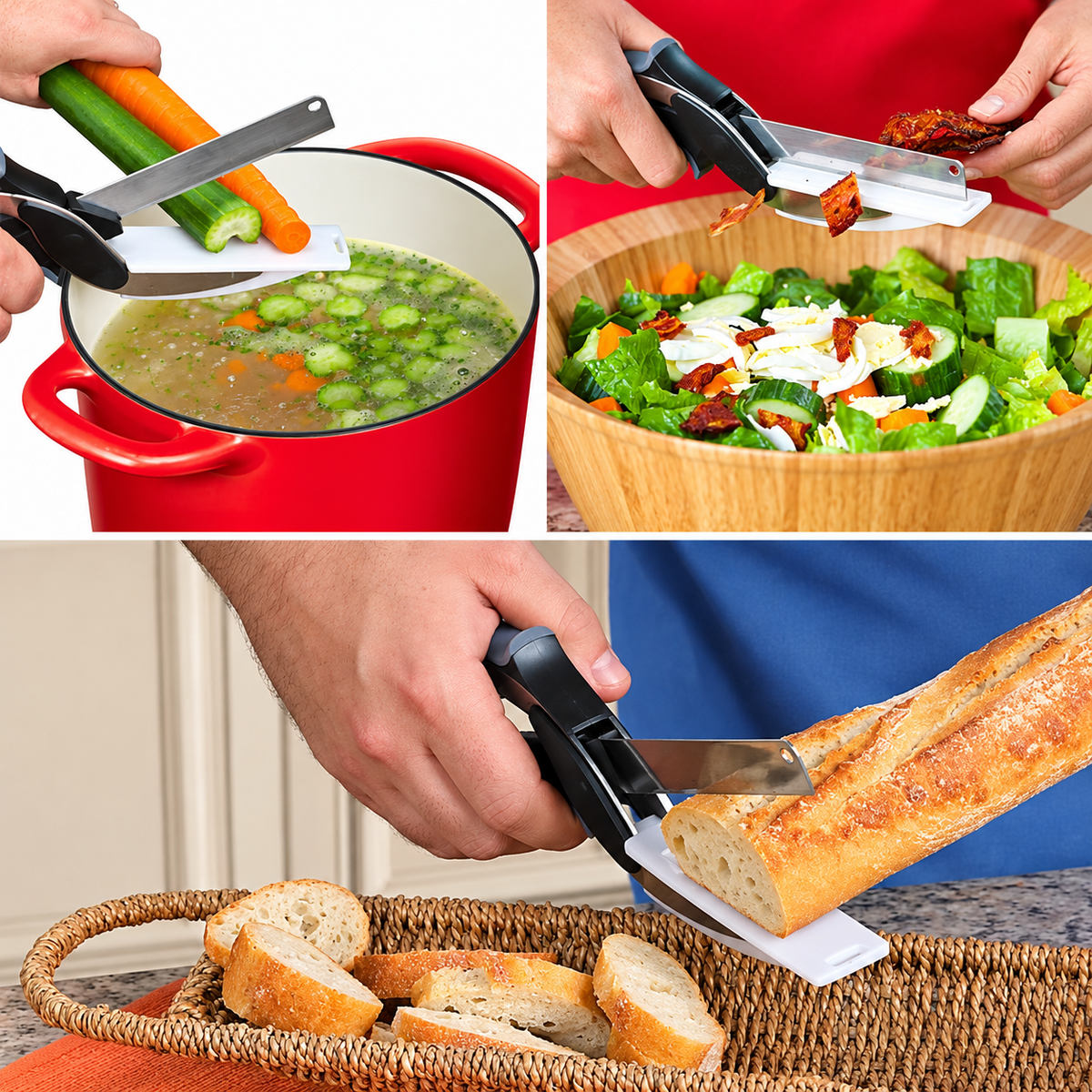 Clever Cutter 2-in-1 Food Chopper & Slicer